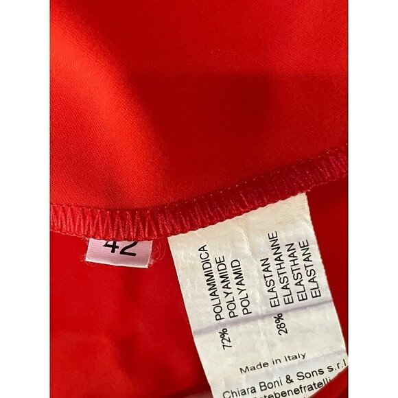 La Petite Robe di Chiara Boni Corie Dress Orange Womens Size 42 US 6 - Picture 13 of 15